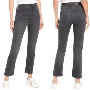 Madewell Women's Straight Leg Jeans in Dark Gray